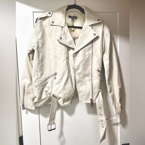 Missguided faux leather moto jacket! Size small NWT!! So cute.